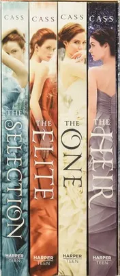 Omslag van The Selection 4-Book Box Set The Selection, The Elite, The One, The Heir