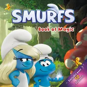 Omslag van Smurfs: Book of Magic: A Storybook Based on the 2025 Movie Starring Rihanna – Includes Over 50 Stickers!