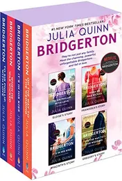 Omslag van Bridgerton Boxed Set 5-8 To Sir Phillip, with Love / When He Was Wicked / It's in His Kiss / On the Way to the Wedding