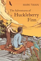 Omslag van The Adventures of Huckleberry Finn