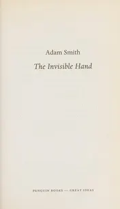 Omslag van Great Ideas the Invisible Hand