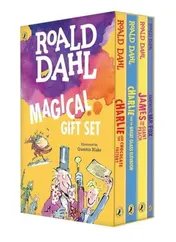 Omslag van Roald Dahl Magical Gift Boxed Set (4 Books) Charlie and the Chocolate Factory, James and the Giant Peach, Fantastic Mr. Fox, Charlie and the Great Glass Elevator