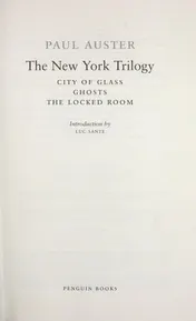 Omslag van The New York Trilogy (Penguin Classics Deluxe Edition)