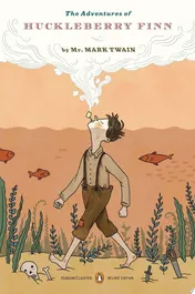 Omslag van The Adventures of Huckleberry Finn (Penguin Classics Deluxe Edition)