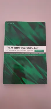 Omslag van The Anatomy of Corporate Law A Comparative and Functional Approach