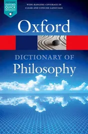 Omslag van The Oxford Dictionary of Philosophy