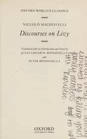 Omslag van Discourses on Livy