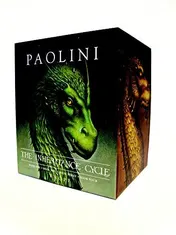 Omslag van The Inheritance Cycle 4-Book Hard Cover Boxed Set Eragon; Eldest; Brisingr; Inheritance