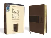 Omslag van NIV Premium Gift Bible Red Letter Edition [Brown]