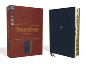 Omslag van NKJV, Thompson Chain-Reference Bible, Handy Size, Leathersoft, Navy, Red Letter, Thumb Indexed, Comfort Print