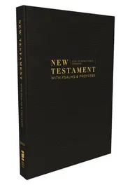 Omslag van NIV, New Testament with Psalms and Proverbs, Pocket-Sized, Paperback, Black, Comfort Print