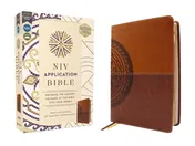 Omslag van NIV Application Bible, Leathersoft, Brown, Red Letter, Comfort Print Bringing the Ancient Message of the Bible Into Your World