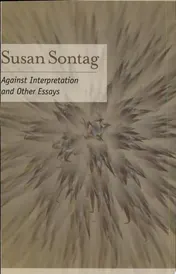 Omslag van Against Interpretation And Other Essays
