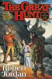 Omslag van The Great Hunt Book Two of 'The Wheel of Time'