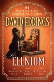 Omslag van The Elenium The Diamond Throne The Ruby Knight The Sapphire Rose