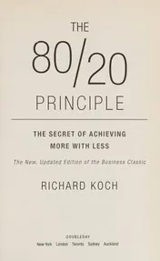Omslag van The 80/20 Principle, Expanded and Updated The Secret to Achieving More with Less