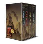 Omslag van The Inheritance Cycle 4-Book Trade Paperback Boxed Set Eragon, Eldest, Brisingr, Inheritance