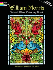 Omslag van William Morris Stained Glass Coloring Book