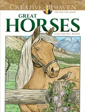 Omslag van Creative Haven Great Horses Coloring Book