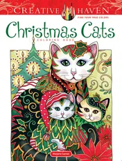 Omslag van Creative Haven Christmas Cats Coloring Book