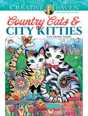 Omslag van Creative Haven Country Cats & City Kitties Coloring Book