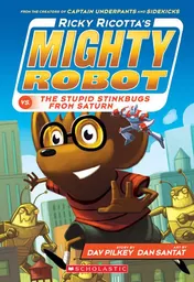 Omslag van Ricky Ricotta's Mighty Robot Vs. the Stupid Stinkbugs from Saturn