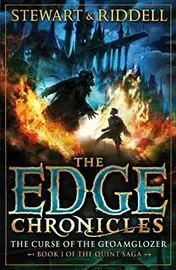 Omslag van The Edge Chronicles 1: The Curse of the Gloamglozer Book 1 of the Quint Saga