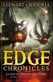 Omslag van The Edge Chronicles 3: The Clash of the Sky Galleons Quint Saga Book 3