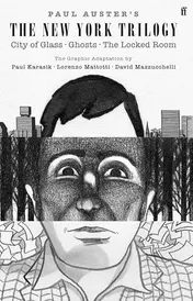 Omslag van Paul Auster's the New York Trilogy City of Glass, Ghosts, the Locked Room