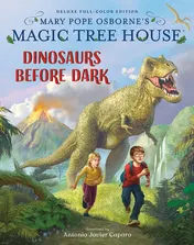 Omslag van Magic Tree House Deluxe Edition: Dinosaurs Before Dark