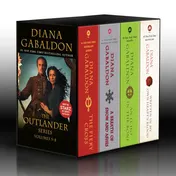 Omslag van Outlander Volumes 5-8 (4-Book Boxed Set) The Fiery Cross, a Breath of Snow and Ashes, an Echo in the Bone, Written in My Own Heart's Blood