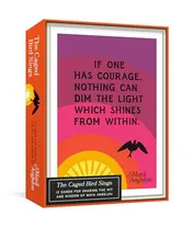 Omslag van The Caged Bird Sings Note Cards 12 Cards for Sharing the Wit and Wisdom of Maya Angelou