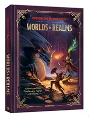 Omslag van Dungeons & Dragons Worlds & Realms Adventures from Greyhawk to Faerûn and Beyond