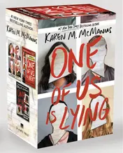 Omslag van One of Us Is Lying Series Boxed Set One of Us Is Lying; One of Us Is Next; One of Us Is Back
