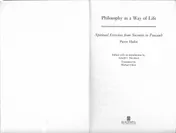 Omslag van Philosophy as a Way of Life Spiritual Exercises from Socrates to Foucault