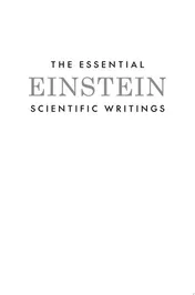 Omslag van The Essential Einstein: Scientific Writings