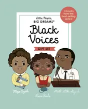 Omslag van Little People, BIG DREAMS: Black Voices 3 Books from the Best-selling Series! Maya Angelou - Rosa Parks - Martin Luther King Jr.