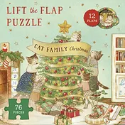 Omslag van Lift The Flap Puzzle Cat Family Christmas