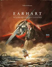 Omslag van Earhart The Incredible Flight of a Field Mouse Around the World