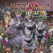 Omslag van Llewellyn's 2026 Magical Mystical Cats Calendar (Llewellyn's 2026 Calendars, Almanacs & Datebooks, 8)