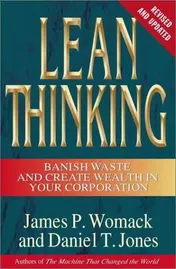 Omslag van Lean Thinking Banish Waste and Create Wealth in Your Corporation, Revised and Updated