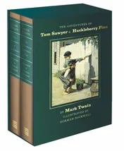 Omslag van The Adventures of Tom Sawyer and Huckleberry Finn Norman Rockwell Collector's Edition