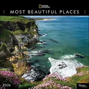 Omslag van National Geographic: Most Beautiful Places 2026 Wall Calendar