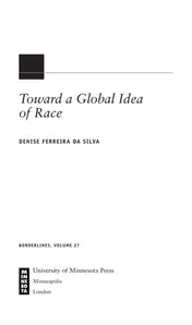 Omslag van Toward a Global Idea of Race