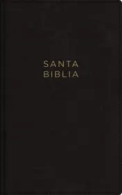 Omslag van NBLA, Santa Biblia, Ultrafina, Letra Grande, Tamaño Manual, Leathersoft, Negro, Palabras de Jesús en Rojo, con Cierre