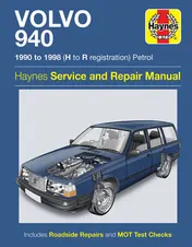 Omslag van HM Volvo 940 1990 - 1998 O/P