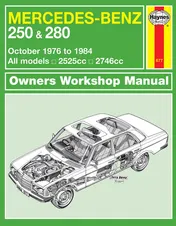 Omslag van Mercedes Benz 250 280 123 Series 1976-1984