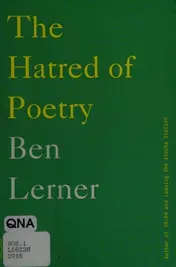 Omslag van The Hatred of Poetry