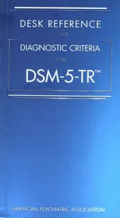 Omslag van Desk Reference to the Diagnostic Criteria from DSM-5-TR