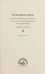 Omslag van The Recognition Sutras Illuminating a 1,000-Year-Old Spiritual Masterpiece